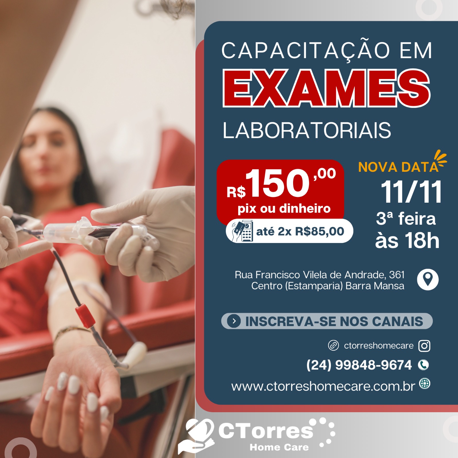 Capacitação em exames laboratoriais